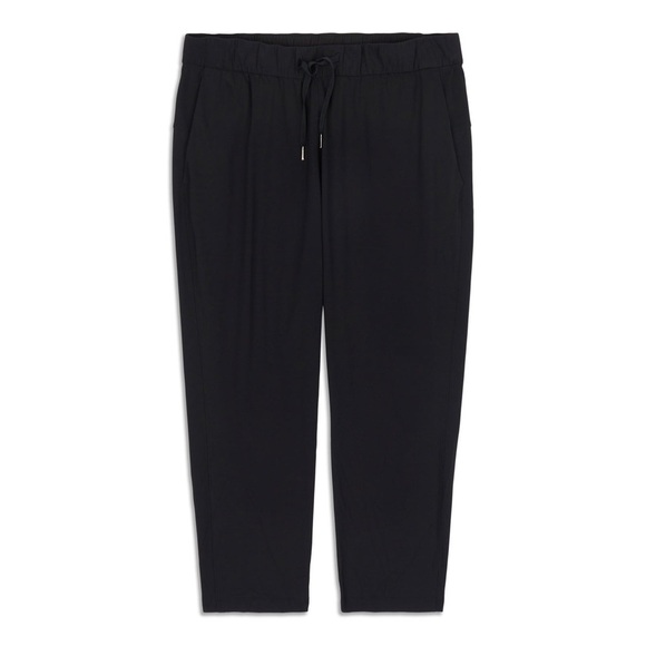 Lululemon On The Fly 7/8 Black Pants Size 4 - Picture 1 of 9